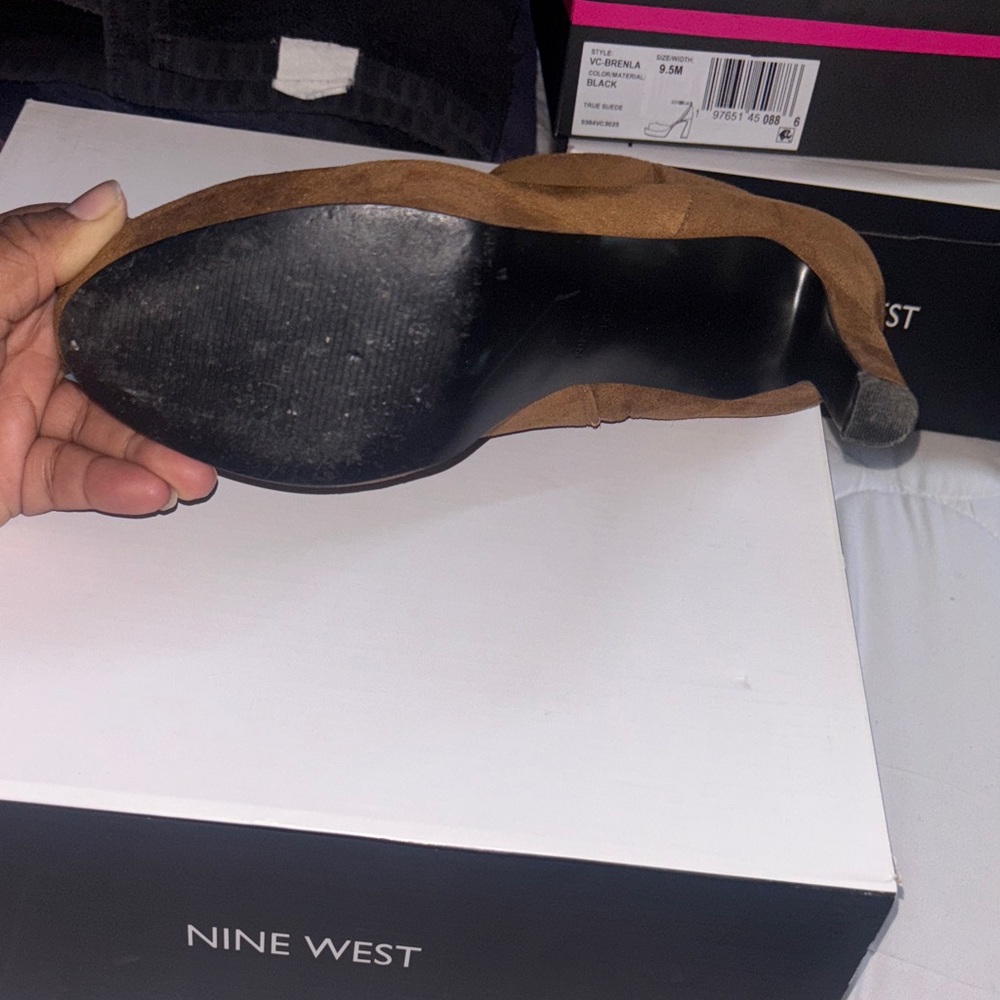 Nine West Women's Tan Ankle Booties - Picture 11 of 16